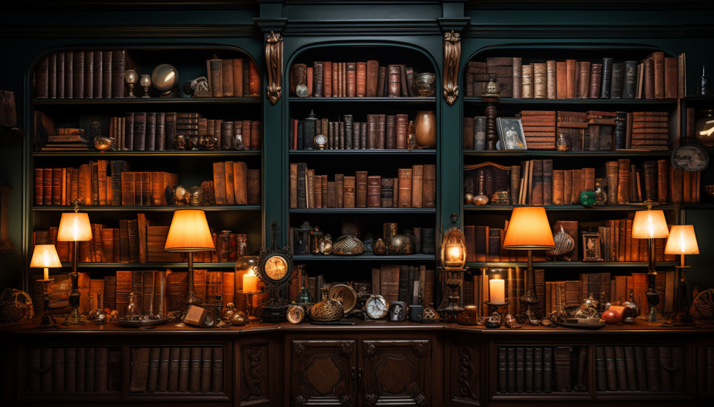 Welche Gegenstände findet man in einer Online-Bibliothek?